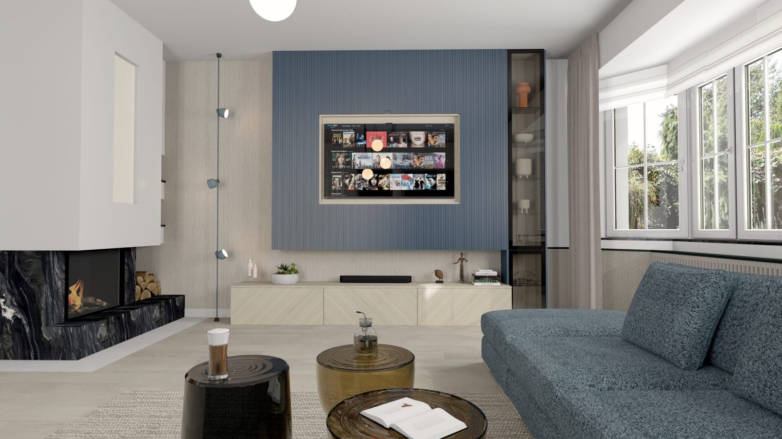 Salon domu w Gdańsku — projekt NUI Design